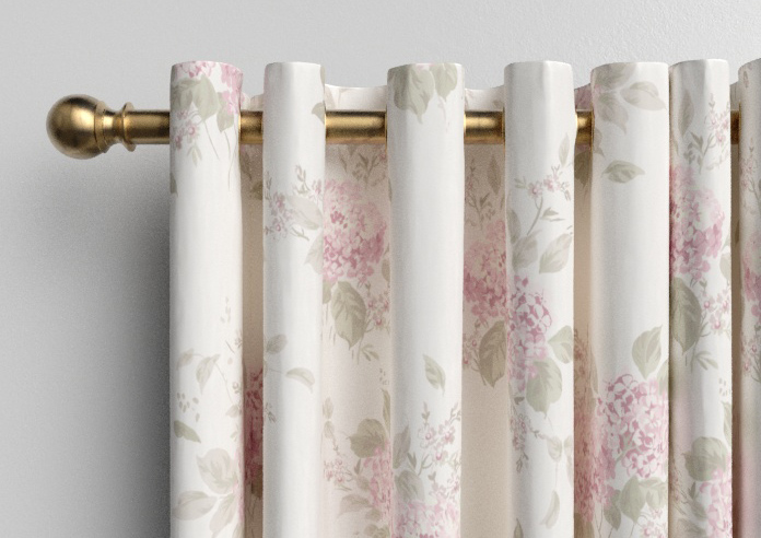 Shabby Chic by Rachel Ashwell Belle Hydrangea, Powder Pink - Made to Measure Curtains - Image 12